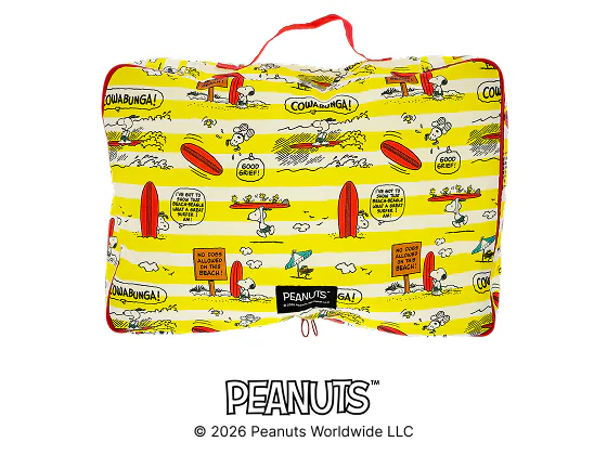 オリジナルトラベルポーチ（大）画像 PEANUTSロゴ