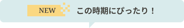 NEW この時期にぴったり！